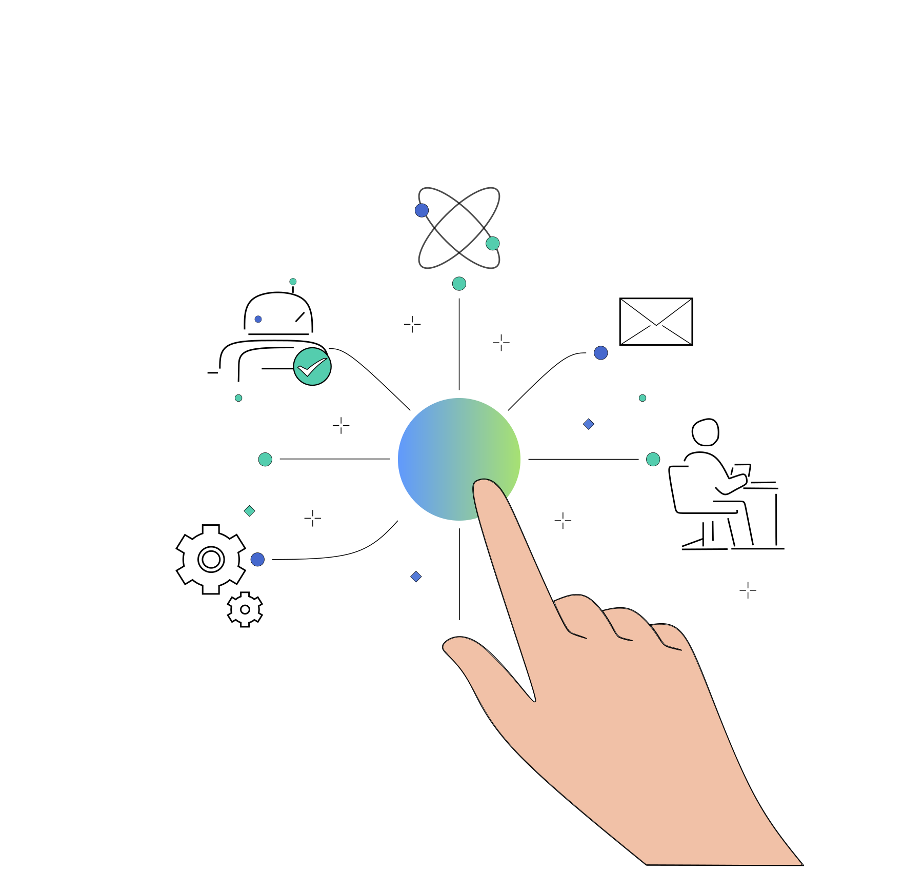 imagem de inteligência artificial nas empresas